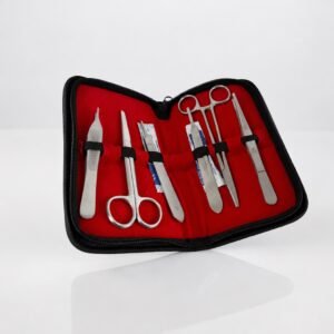 MediStitch surgical instrument set — scissors, needle holders, forceps and scalpel